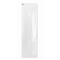 VASE  - Weiss Hochglanz, Natur, Keramik (6/25/6cm) - ASA