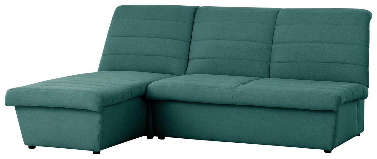 ECKSOFA Looks VIII Grün Webstoff  - Schwarz/Grün, Design, Kunststoff/Textil (168/214cm) - LOOKS by W.Joop