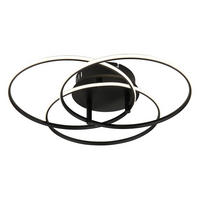 LED SVJETILJKA STROPNA KOMBOS  - bijela/crna, Design, metal/plastika (45,6/9,4cm) - Globo