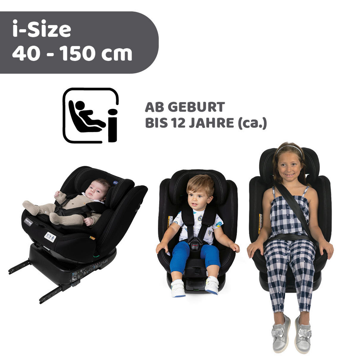 KINDERAUTOSITZ UNICO EVO I-S I  - Blaugrau, Basics (46/54/69/44cm) - Chicco