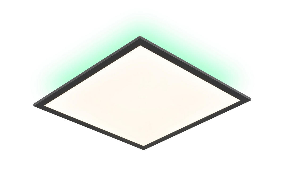 LED PANEL, 45/45/4,5 cm - bílá/černá, Basics, kov/plast (45/45/4,5cm) - Novel