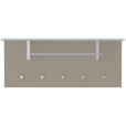 GARDEROBENPANEEL  in 102/41/33 cm  - Sandfarben, Design, Glas/Holzwerkstoff (102/41/33cm) - Moderano