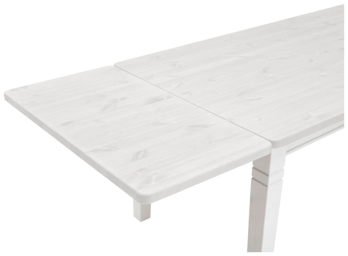 ANSTECKPLATTE Kiefer massiv Weiß  - Weiß, ROMANTIK / LANDHAUS, Holz (50/90/3cm) - Boxxx