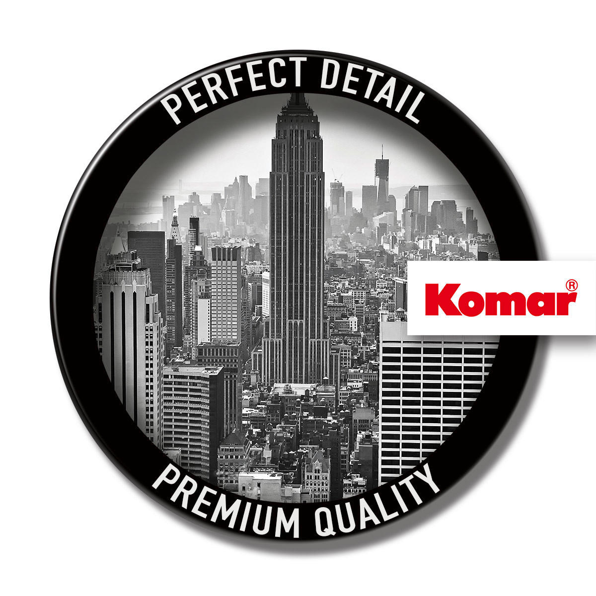 NON WOVEN-TAPET 300/250 cm  - vit/svart, Basics (300/250cm) - Komar