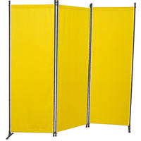 SICHTSCHUTZ - Gelb/Grau, Basics, Textil/Metall (165/165/51cm) - Boxxx