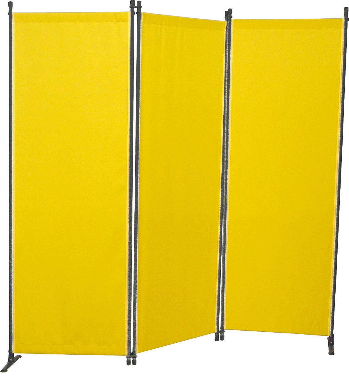 SICHTSCHUTZ - Gelb/Grau, Basics, Textil/Metall (165/165/51cm) - Boxxx