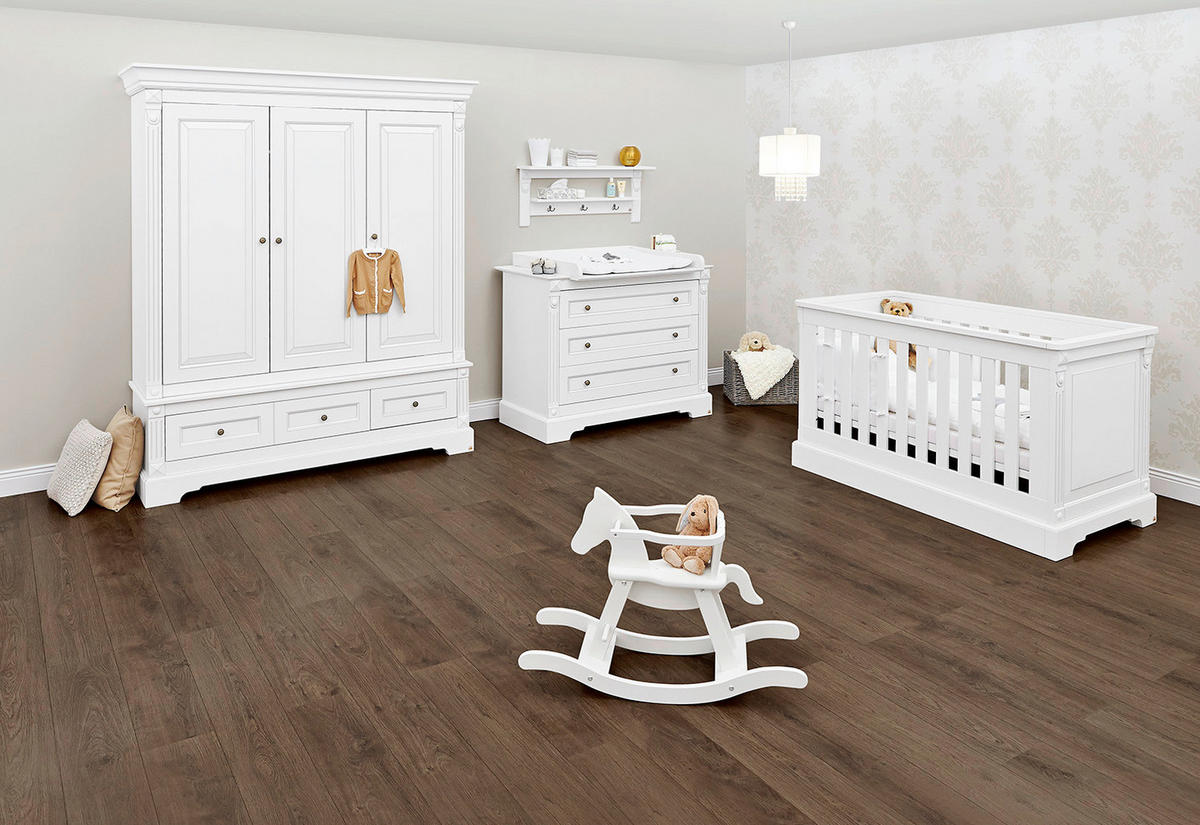 WICKELKOMMODE PINOLINO EMILIA 119/101/78 bzw 58 cm  - Anthrazit/Weiß, Trend, Holzwerkstoff/Metall (119/101/78 bzw 58cm) - Pinolino