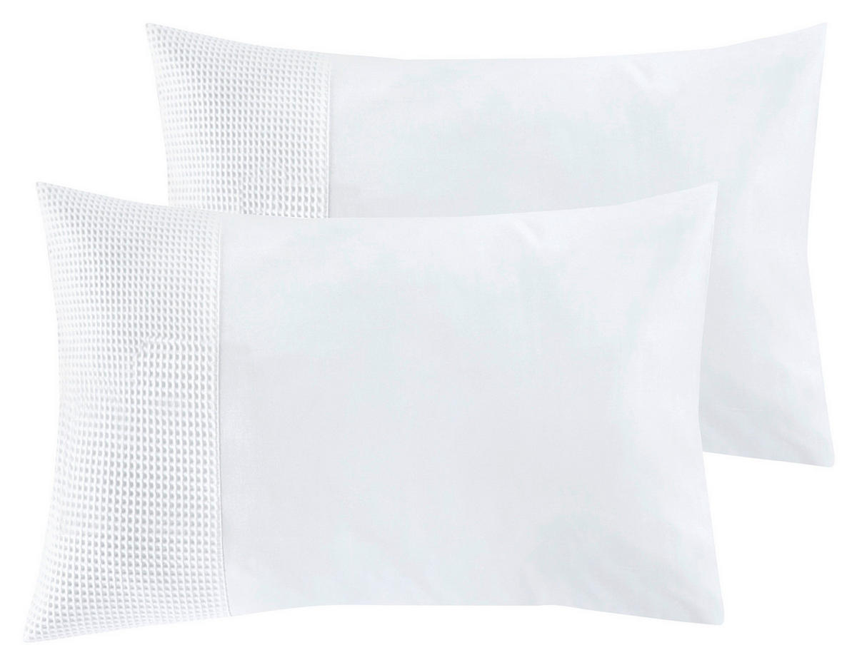 KISSENHÜLLEN-SET 40/80 cm  - Weiß, Design, Textil (40/80cm) - Novel