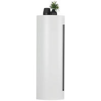 MIDISCHRANK 40/125/45 cm  - Weiss/Schwarz, Modern, Glas/Holzwerkstoff (40/125/45cm) - Dieter Knoll