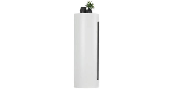 MIDISCHRANK 40/125/45 cm - Schwarz/Weiß, MODERN, Glas/Holzwerkstoff (40/125/45cm) - Dieter Knoll