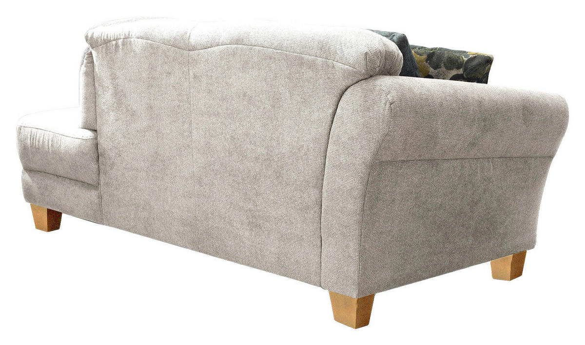 RÉCAMIERE in Flachgewebe Creme  - Creme/Naturfarben, Konventionell, Holz/Textil (194/84/91cm) - Sit & More