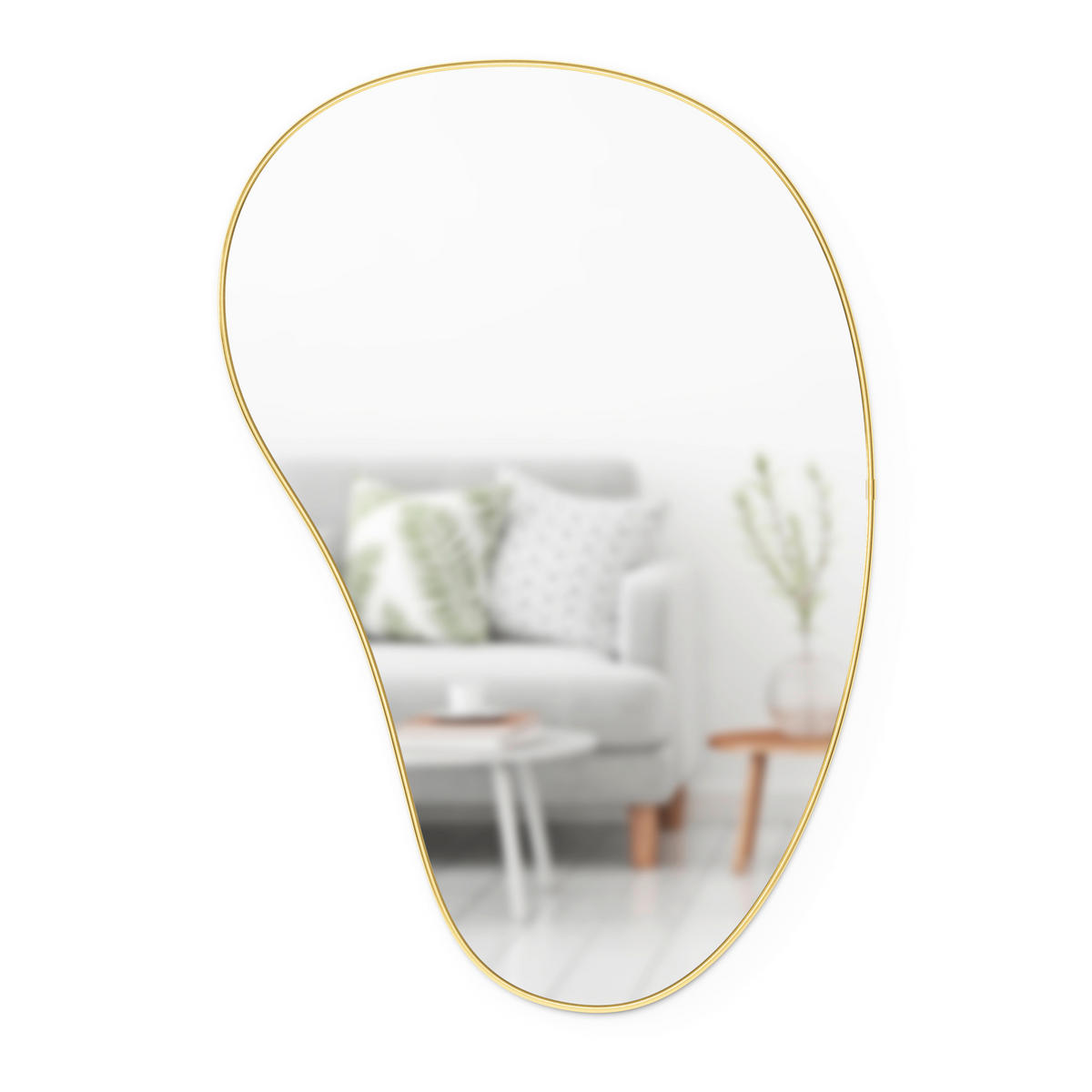 NÁSTĚNNÉ ZRCADLO 92/61/3 cm  - barvy zlata, Basics, kov/sklo (92/61/3cm) - Umbra