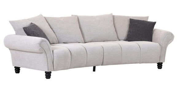 BIGSOFA Flachgewebe Anthrazit, Beige - Anthrazit/Beige, KONVENTIONELL, Holz/Textil (290/78/115cm) - Carryhome