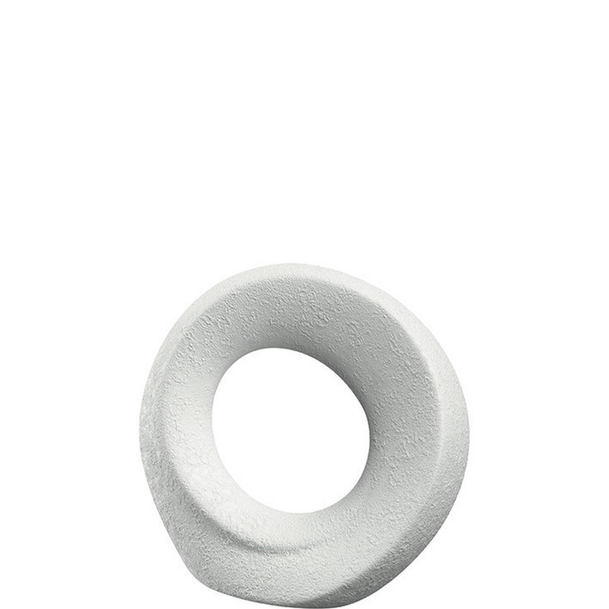 SKULPTUR - Weiß, Basics, Keramik (17,00/17,00/7,00cm) - Leonardo