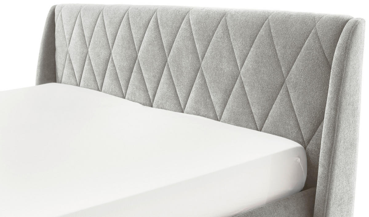 POLSTERBETT 180/200 cm  in Taupe  - Taupe/Schwarz, Modern, Holzwerkstoff/Textil (180/200cm) - MID.YOU