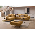 ECKSOFA  in Leinwand Karamell  271/318 cm  - Karamell/Schwarz, Design, Textil/Metall (271/318cm) - Belluti