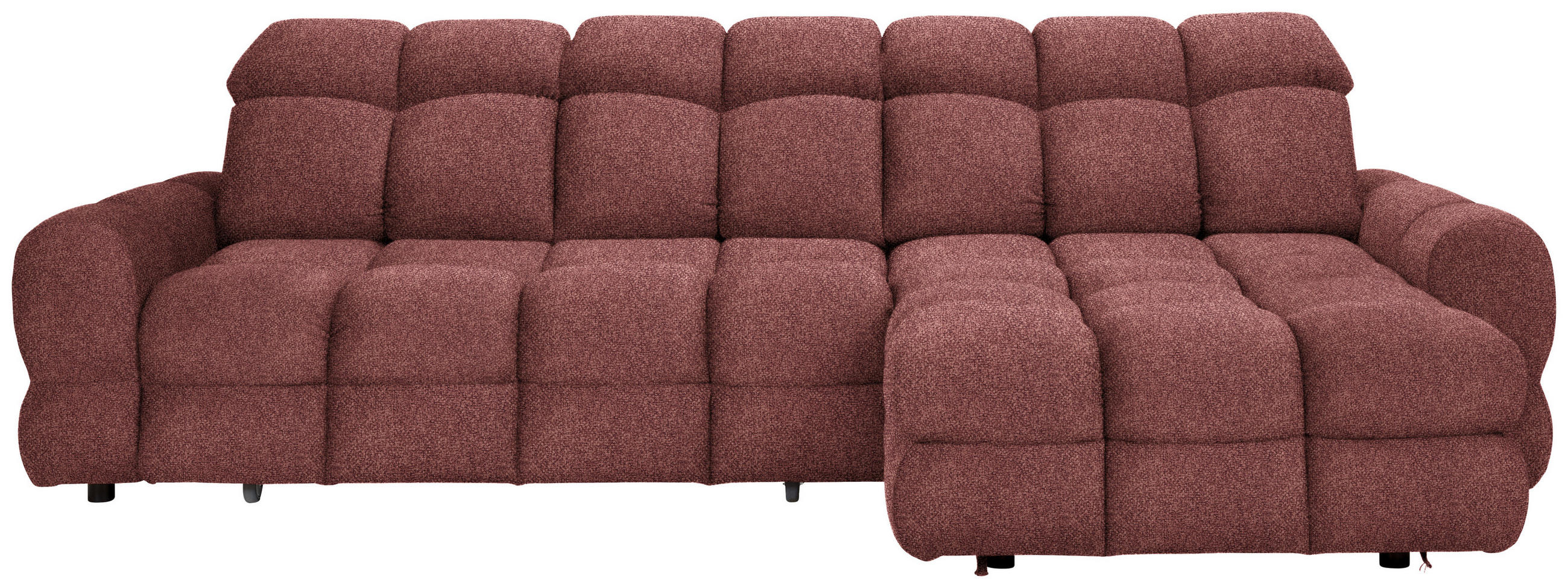 HÖRNSOFFA i velour rödbrun  - rödbrun/svart, Design, textil/plast (283/178cm) - Welnova