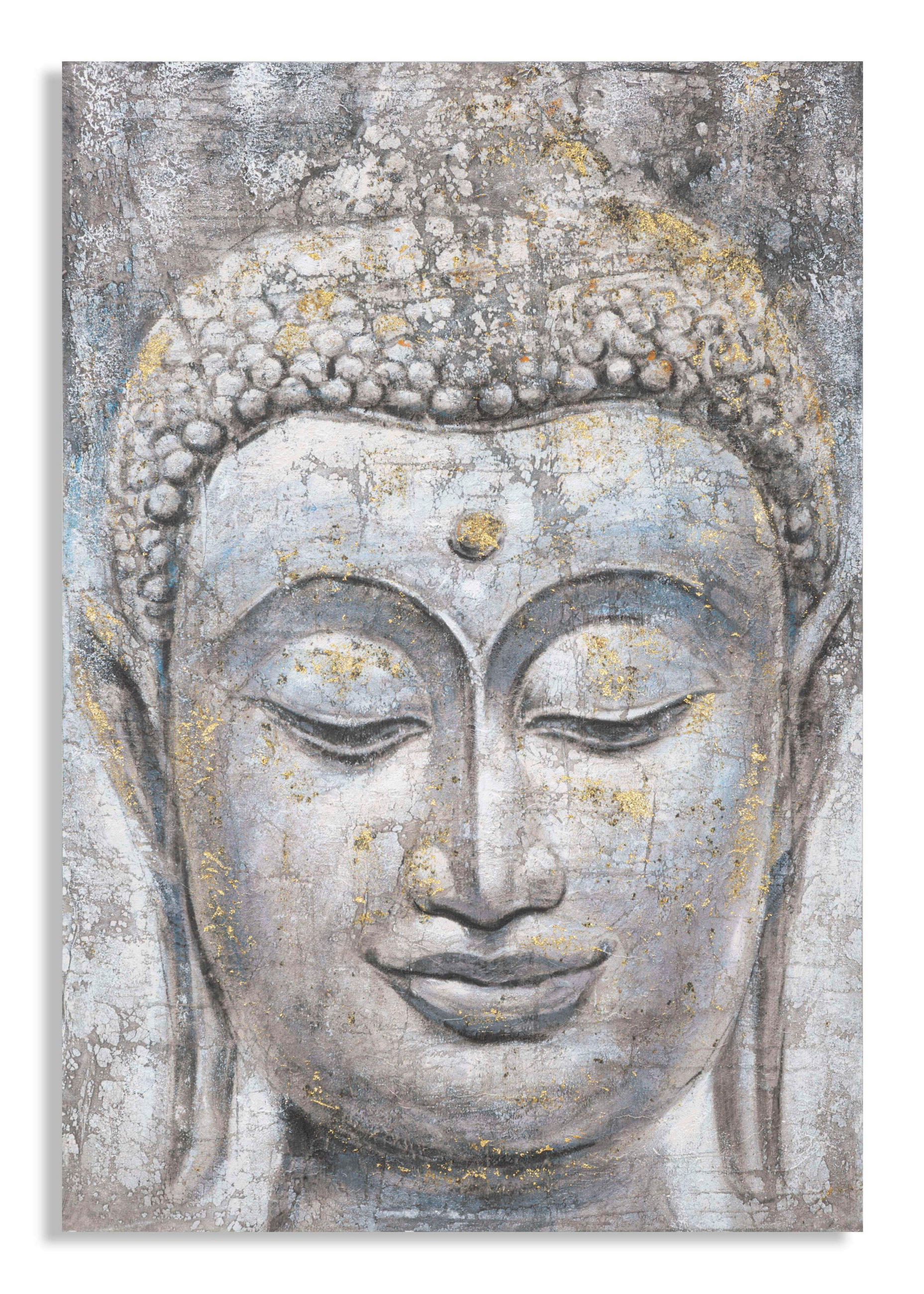 LEINWANDBILD Buddha  - Basics, Holz/Textil (80/120/3cm)