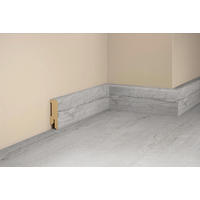 SOCKELLEISTE, Eiche Eisgrau  - Basics, Holz (240/5/1,6cm) - Tilo