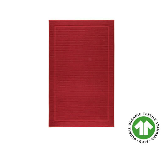 BADEMATTE Bonita Kirschbaumfarben, Bordeaux 70/120 cm - Kirschbaumfarben/Bordeaux, Basics, Textil (70/120cm) - Bio:Vio