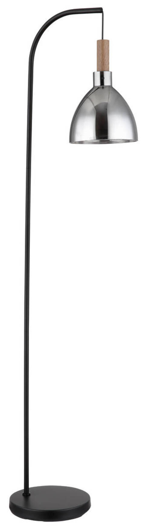 GOLVLAMPA 40/25/150 cm    - svart, Design, metall/trämaterial (40/25/150cm) - Globo