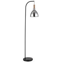 GOLVLAMPA 40/25/150 cm    - svart, Design, metall/trämaterial (40/25/150cm) - Globo