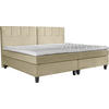 BOXSPRINGBETT 240/200 cm  in Creme  - Wengefarben/Creme, Trend, Holz/Textil (240/200cm) - Esposa