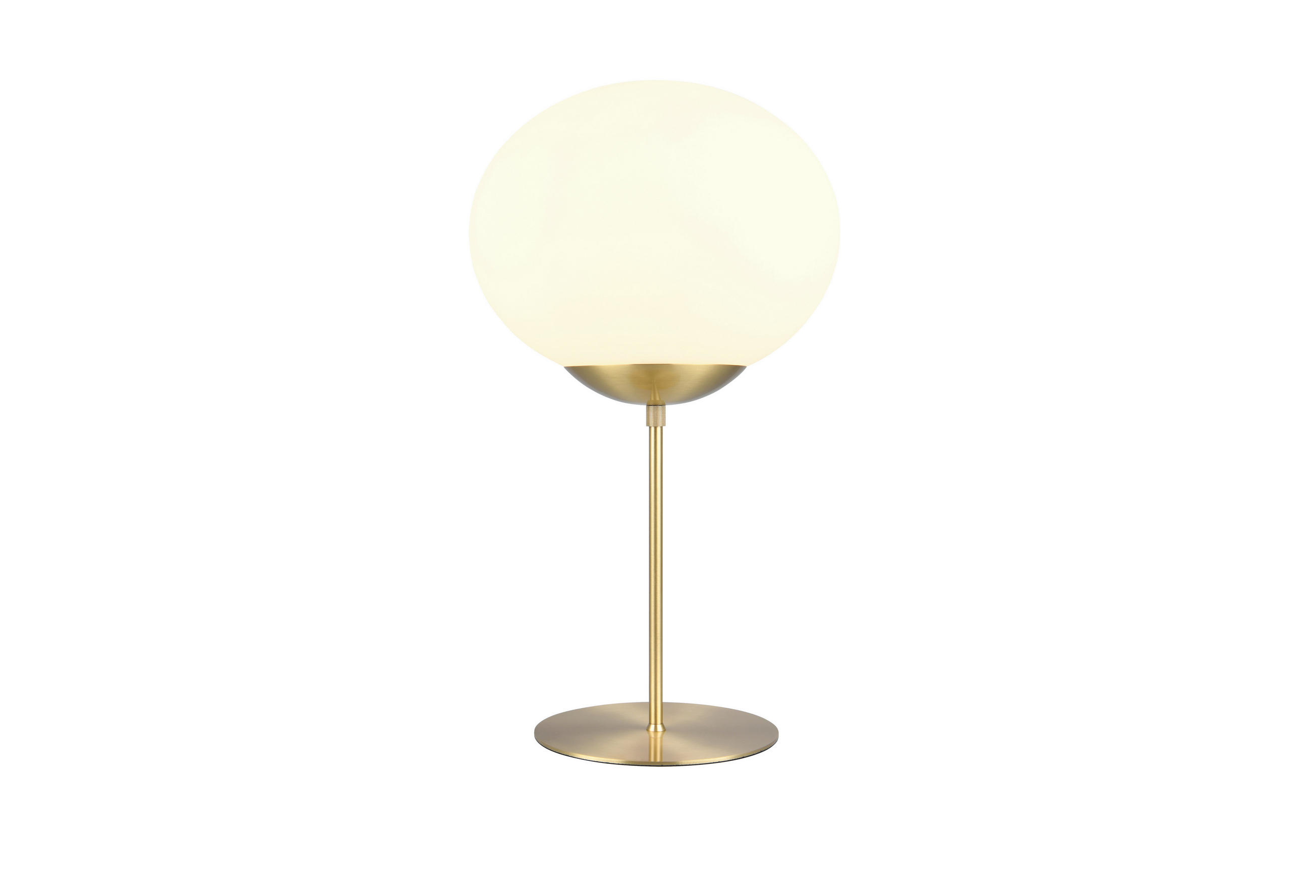 TISCHLEUCHTE - Weiss/Messingfarben, Konventionell, Glas/Metall (30/52cm) - Trio Leuchten