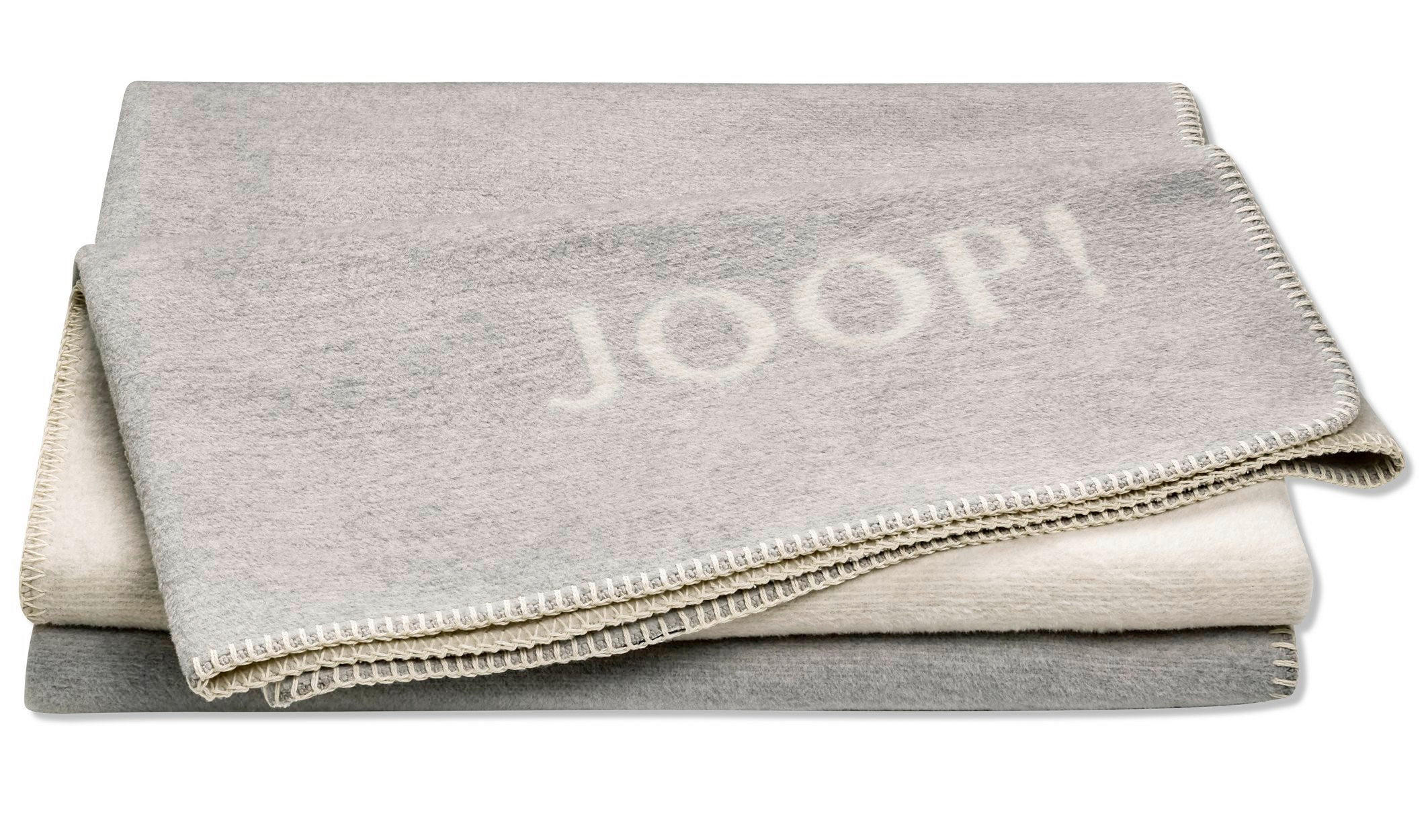 WOHNDECKE Melange Doubleface 150/200 cm  - Silberfarben/Naturfarben, Design, Textil (150/200cm) - Joop!