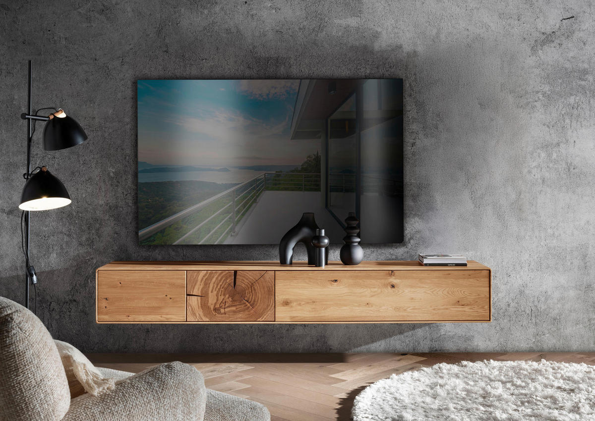 TV-ELEMENT - Wildeiche, Basics, Holz (220/30,5/40cm) - Livetastic