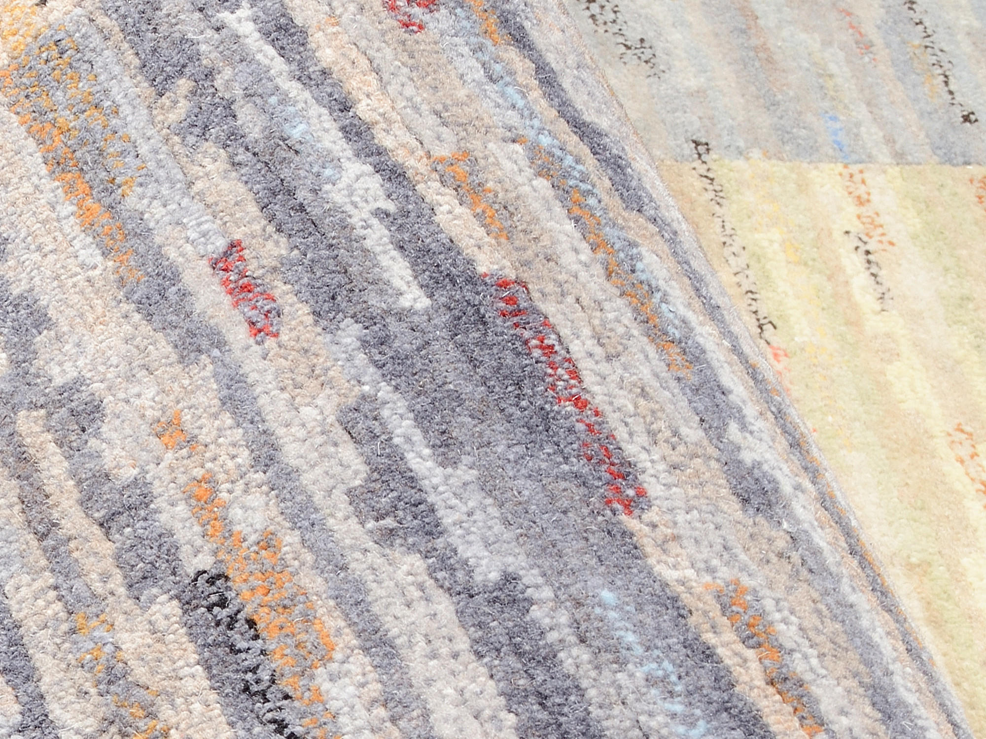 Thumbnail - Cazaris Wollteppich, Mehrfarbig, Textil, Streifen, rechteckig, 140x200 cm, für Fußbodenheizung geeignet, Teppiche & Böde...