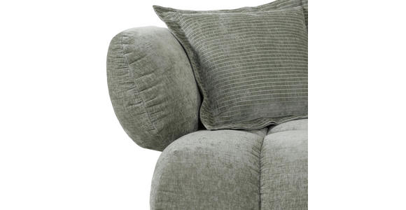 ECKSOFA Olivgrün Flachgewebe  - Schwarz/Olivgrün, KONVENTIONELL, Kunststoff/Textil (318/156cm) - Carryhome