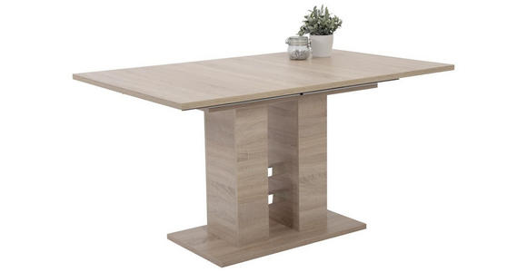 ESSTISCH Sonoma Eiche rechteckig ausziehbar - Eichefarben/Sonoma Eiche, MODERN, Holzwerkstoff (140-220/90/76cm) - Carryhome