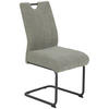 SCHWINGSTUHL  in Eisen Cord  - Schwarz/Grau, MODERN, Textil/Metall (47/99/63cm) - Boxxx