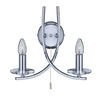WANDLEUCHTE 30/29 cm   - Chromfarben, KONVENTIONELL, Glas/Metall (30/29cm) - Searchlight