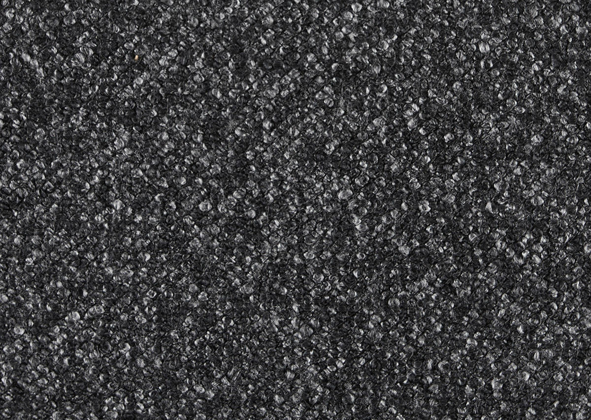 ECKSOFA in Bouclé Anthrazit  - Anthrazit/Schwarz, Modern, Textil/Metall (186/330cm) - Johann Jakob