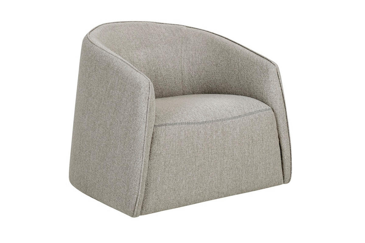 FÅTÖLJ i trä, textil grå  - grå, Design, trä/textil (83/76/83cm) - Johann Jakob