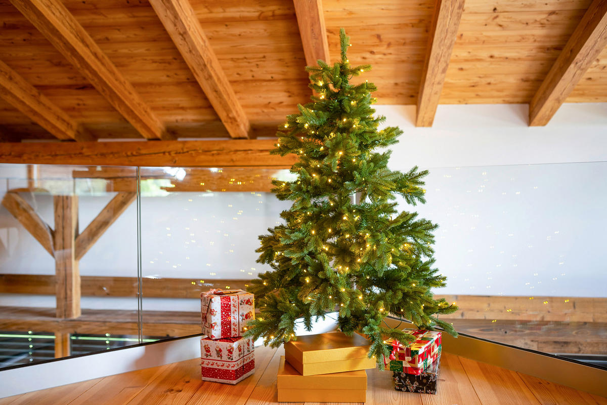 WEIHNACHTSBAUM 150 cm  - Grün, Basics, Kunststoff/Metall (101/150/101cm)