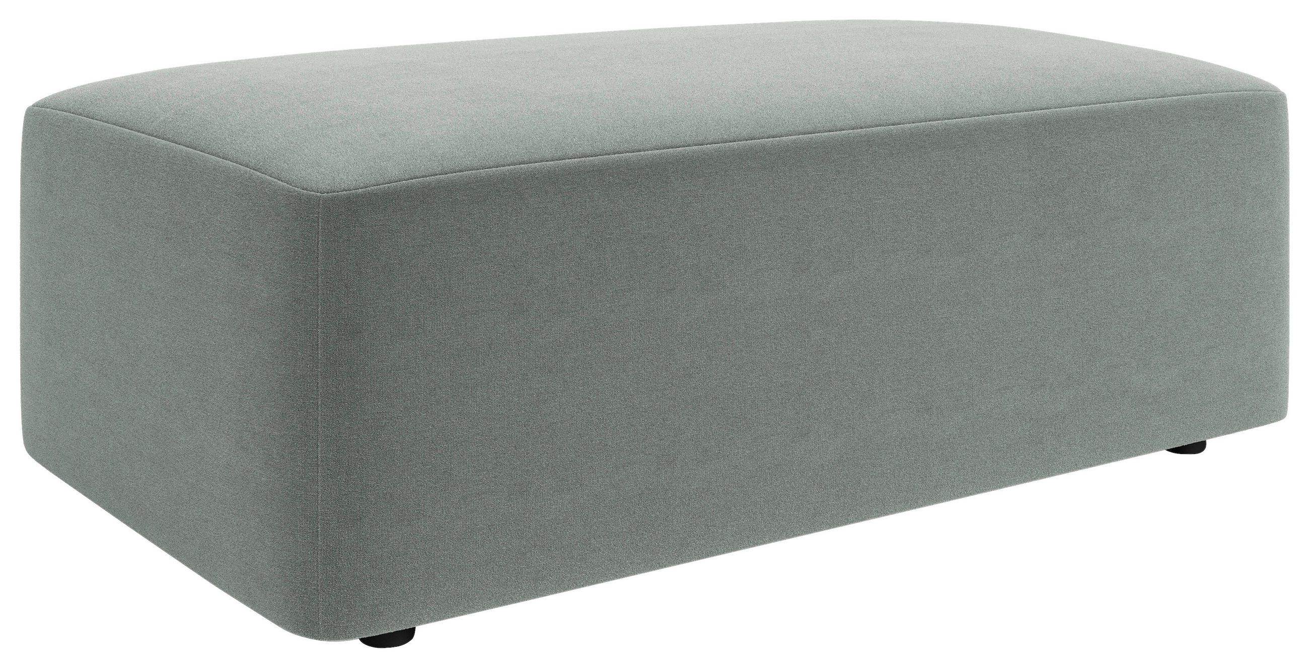 HOCKER in Textil Grau  - Schwarz/Grau, MODERN, Kunststoff/Textil (112/44/66cm) - Trendmanufaktur