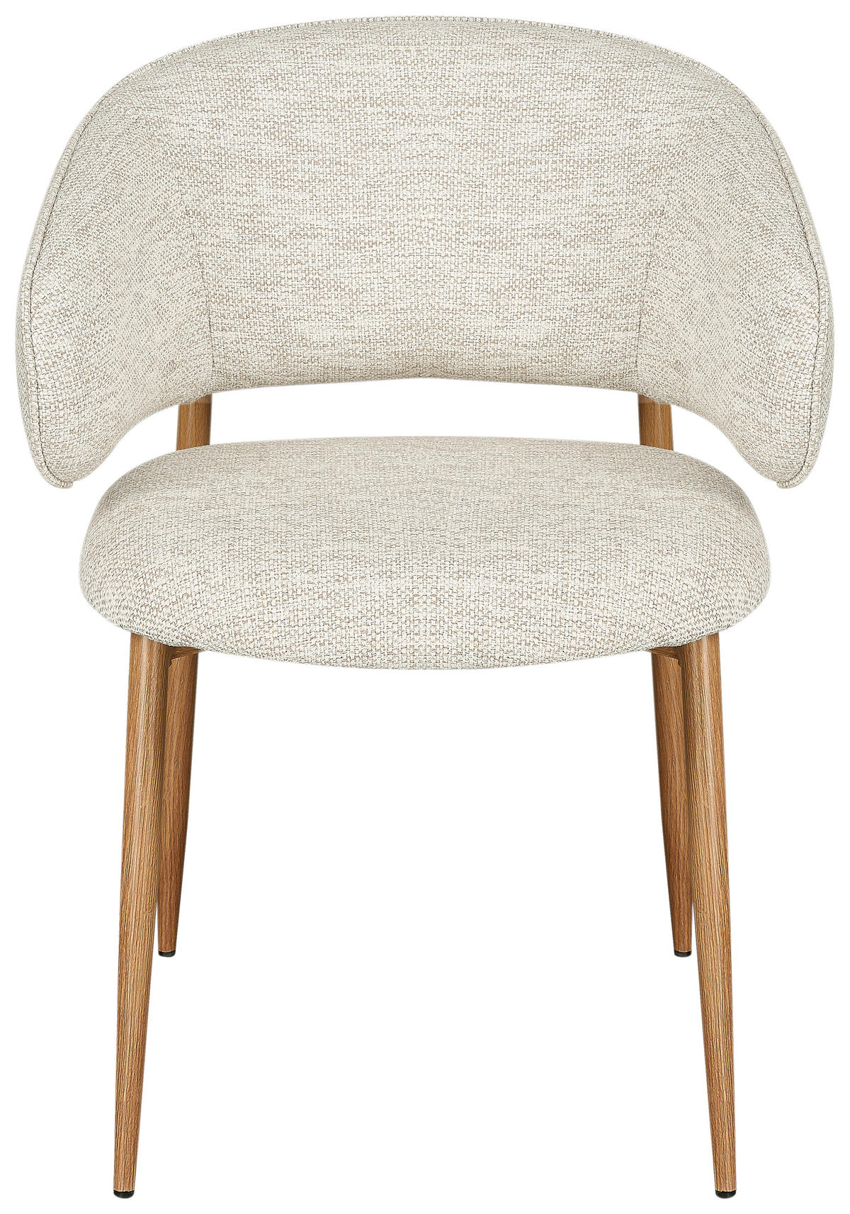ARMLEHNSTUHL  Stoffauswahl Webstoff  Eichefarben, Beige  - Eichefarben/Beige, Design, Textil/Metall (58/81/60cm) - Novel
