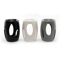 CĂȚUIE PENTRU FUMIGAȚII   - alb/negru, Basics, ceramică (9,0/13,0/9,0cm)