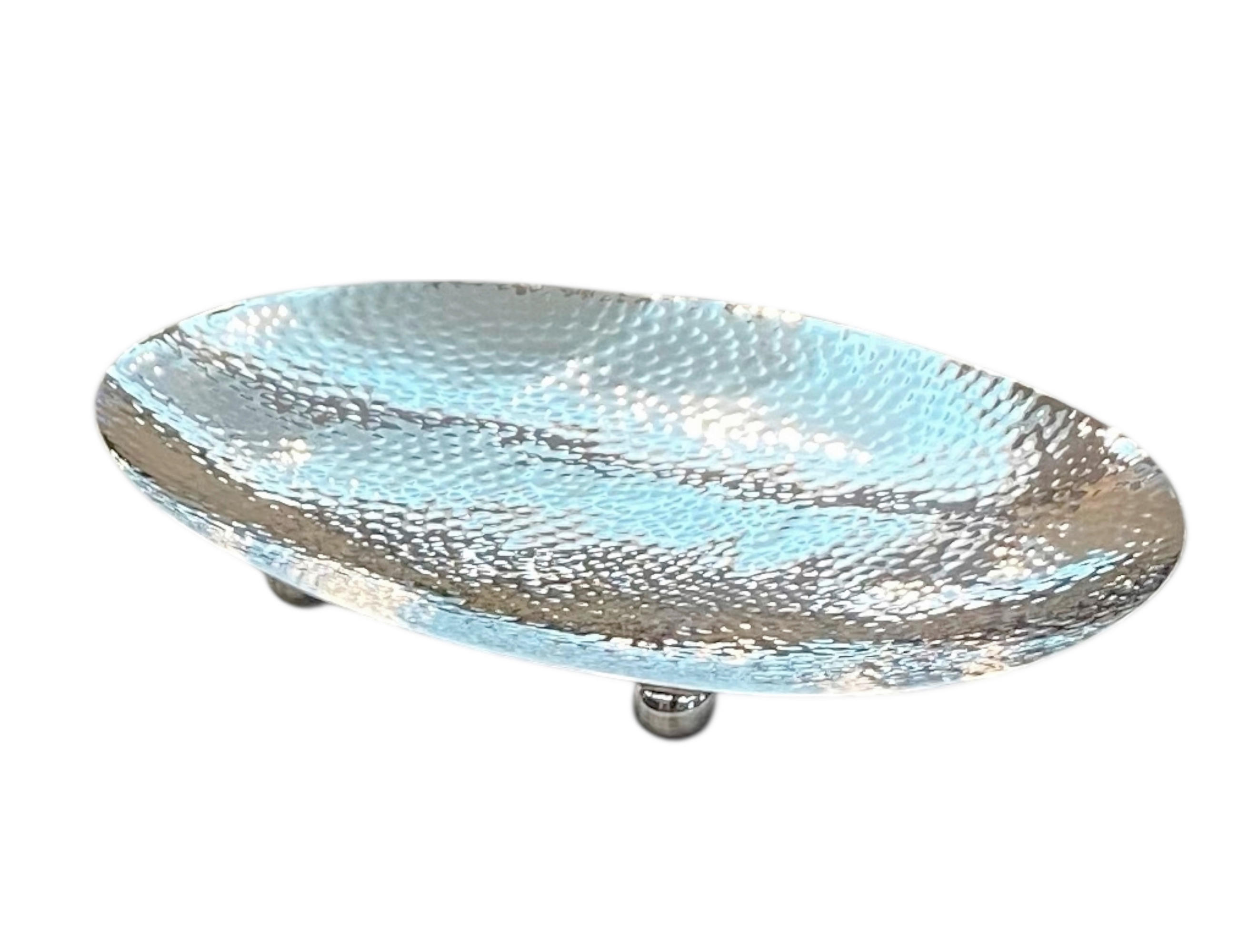 DEKOSCHALE - Silberfarben, Design, Metall (34/26/5cm) - Ambia Home