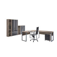 BÜRO erweiterbar, in verschiedenen Holz-Dekoren erhältlich, Schreibtisch seitenverkehrt montierbar, abschließbar Sonoma Eiche, Anthrazit Hochglanz - Anthrazit Hochglanz/Sonoma Eiche, MODERN, Holzwerkstoff - MID.YOU