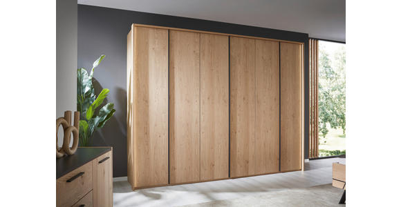 DREHTÜRENSCHRANK 299,2/229,4/59,5 cm 6-türig Eichefarben  - Eichefarben/Anthrazit, KONVENTIONELL, Holz/Holzwerkstoff (299,2/229,4/59,5cm) - Dieter Knoll