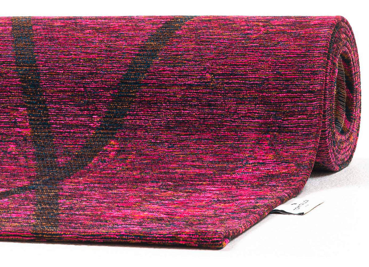 VINTAGE-TEPPICH 50/80 cm Fine Line Bordeaux  - Bordeaux, Design, Kunststoff/Textil (50/80cm) - Tom Tailor