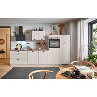 KÜCHENBLOCK PN 435 330 cm  in Eichefarben, Kaschmir  - Kaschmir/Eichefarben, Design, Holzwerkstoff/Metall (330cm) - Pino