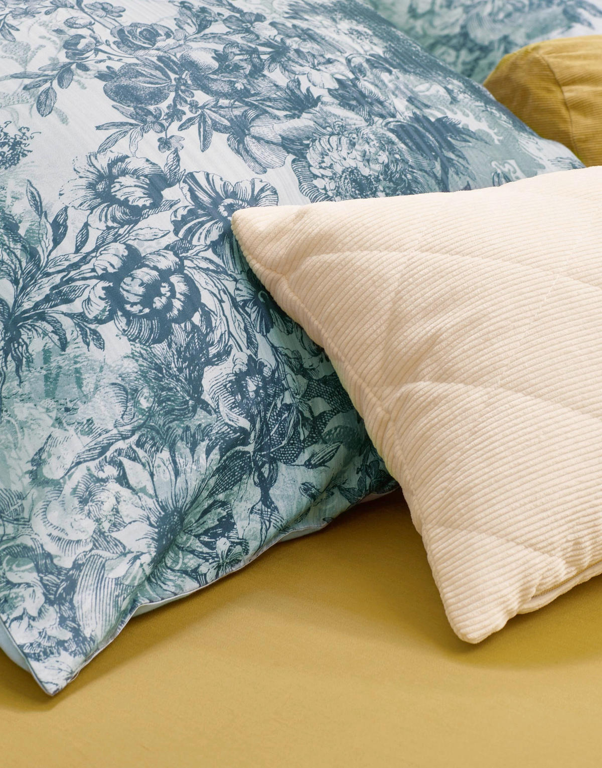 WENDEBETTWÄSCHE H/W 2021 Satin  - Blau, KONVENTIONELL (135/200cm) - Essenza