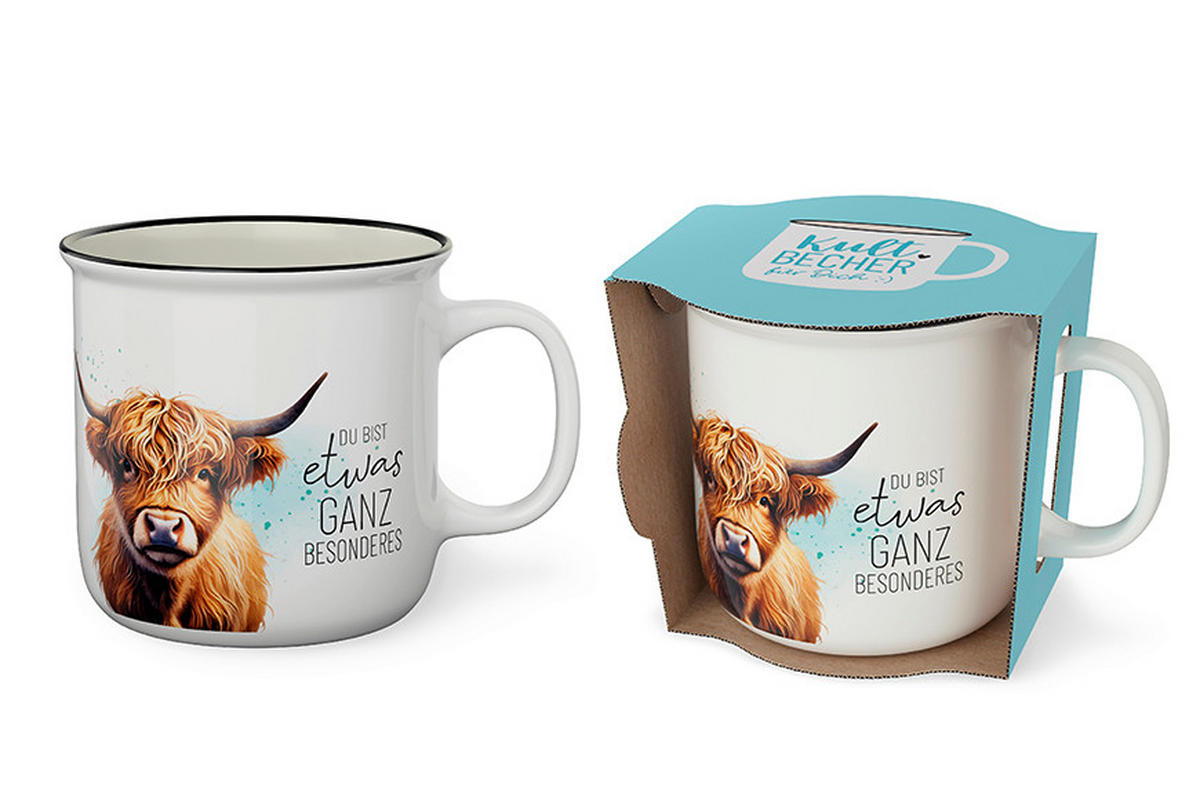 BECHER    - Schwarz, Basics, Keramik (12,5/9,4cm)