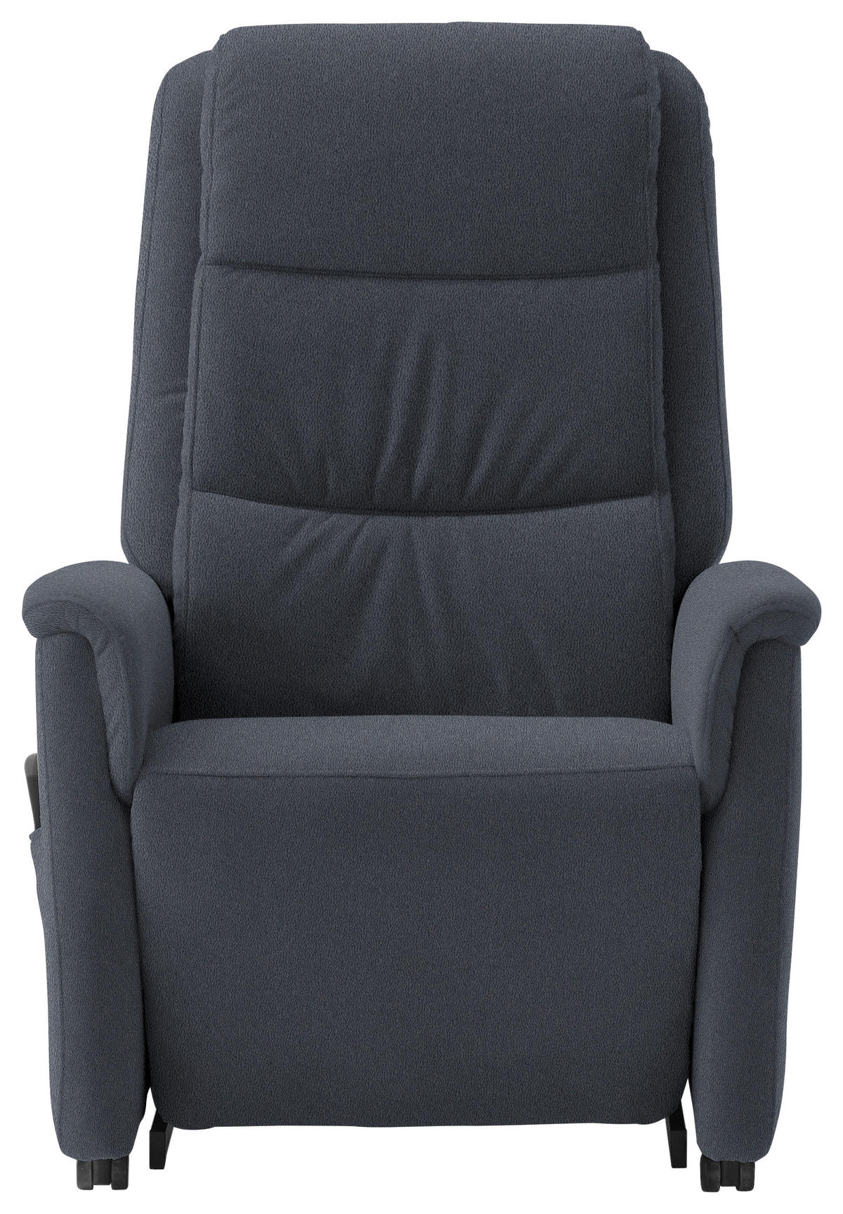 FERNSEHSESSEL in Mikrofaser Dunkelblau  - Schwarz/Dunkelblau, KONVENTIONELL, Kunststoff/Textil (70/107/88cm) - Valdera