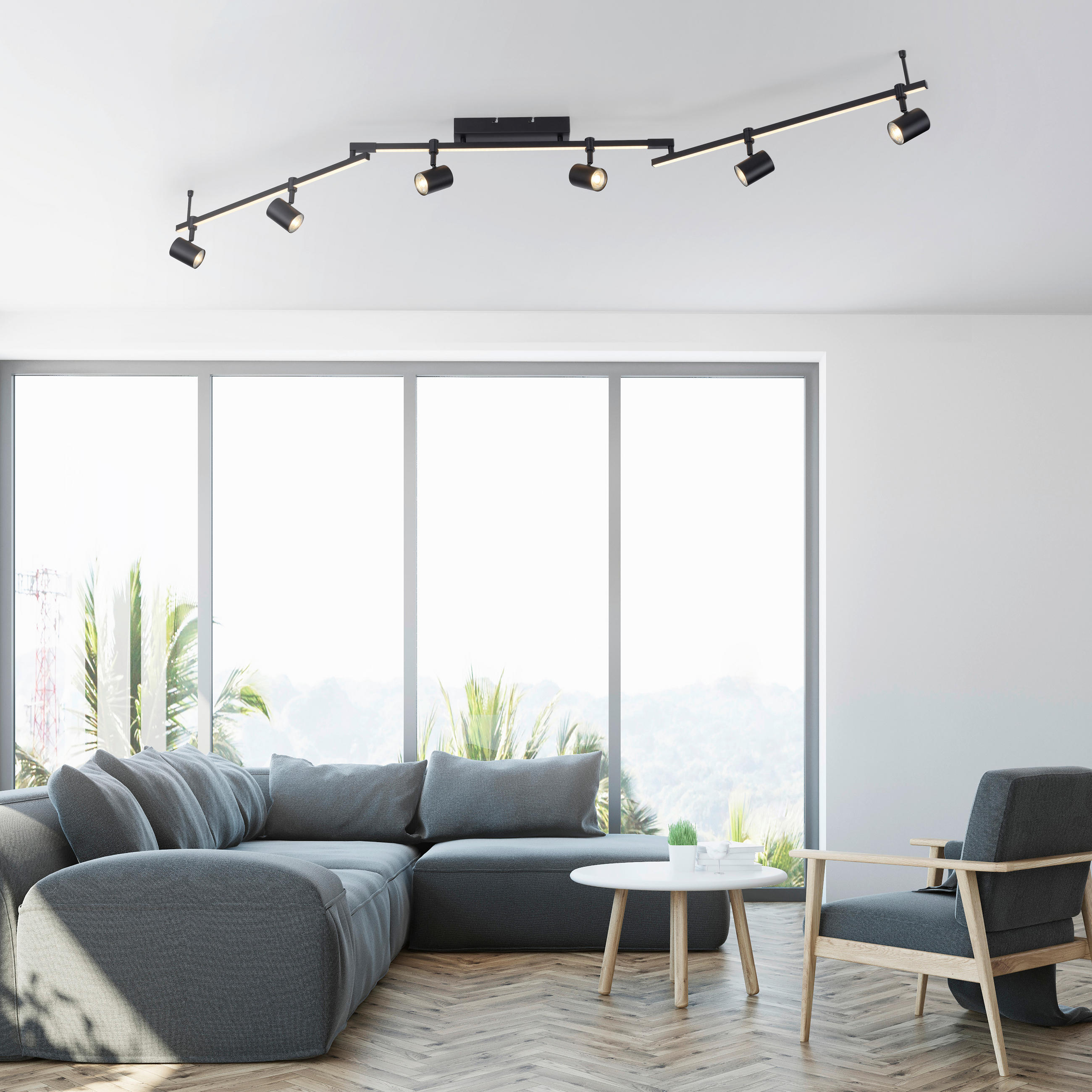 LED-STRAHLER   - Design, Kunststoff/Metall (188cm)